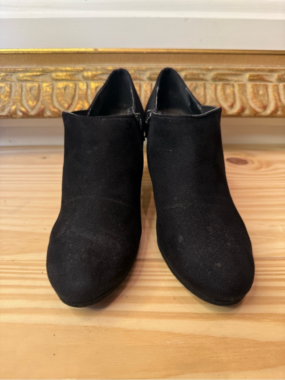 Impo Black Suede Ankle Booties